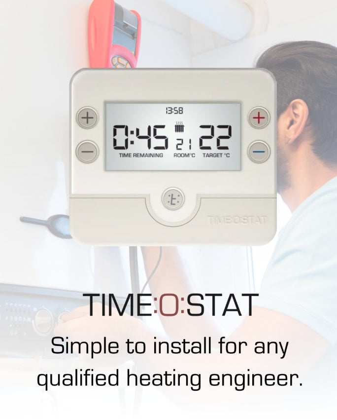 Timeostat classic HMO landlord thermostat is simple and easy to install by a qualified heating engineer.