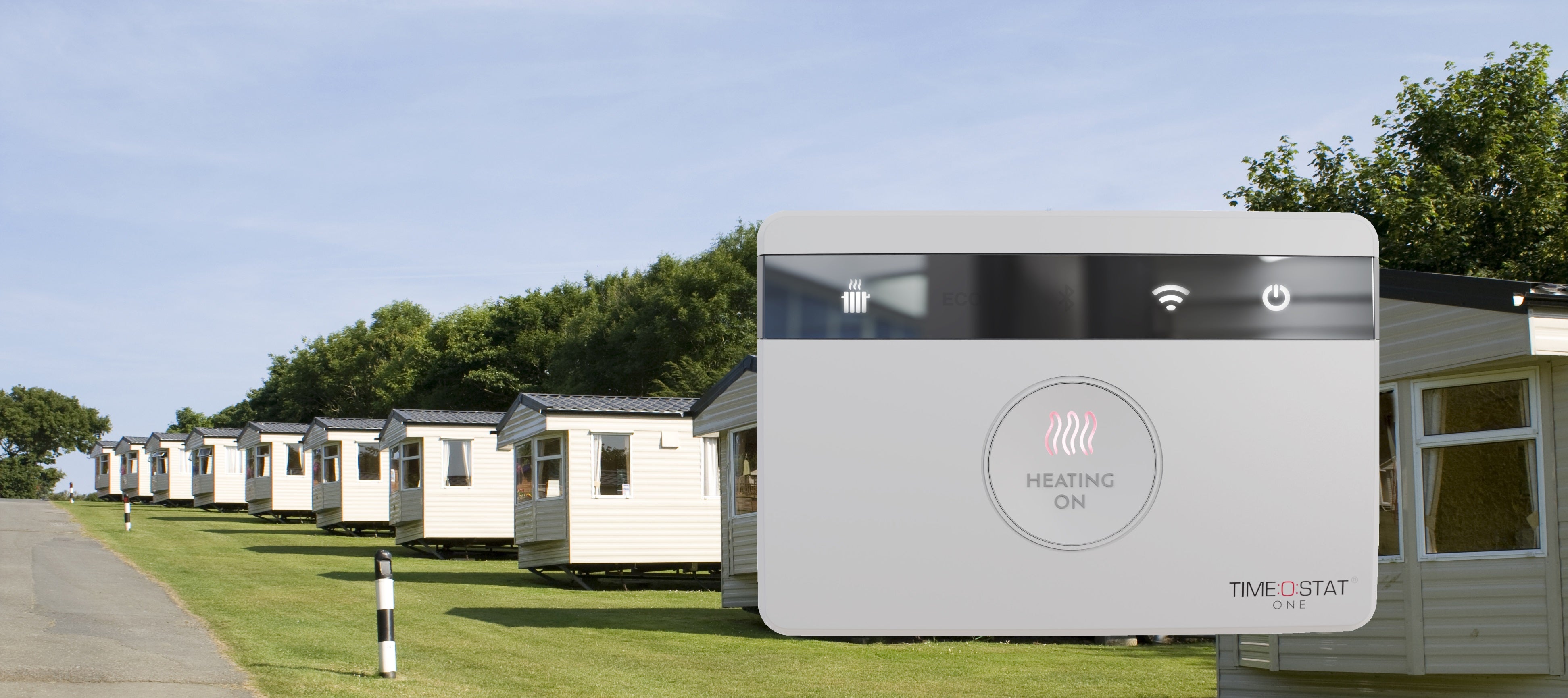 Timeostat ONE smart landlord thermostat caravan park