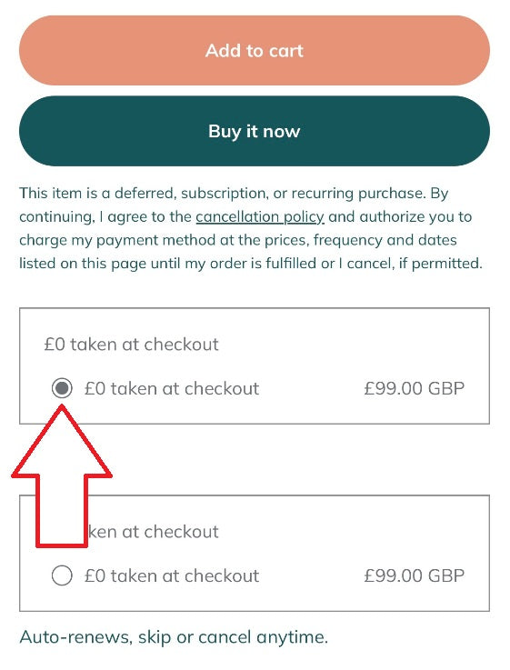 TIME:O:STAT Pre-authorised Payment for Replacement Unit